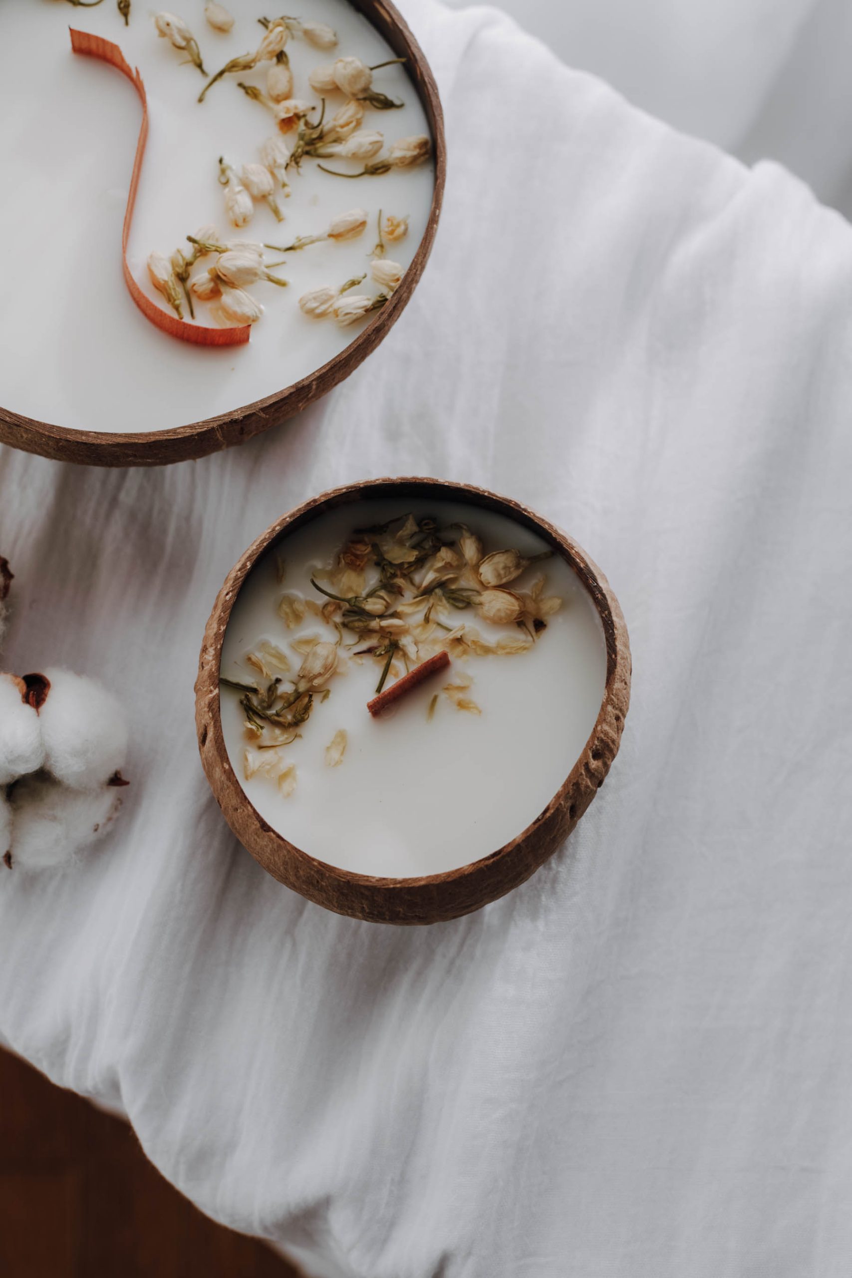 Bougie coco à la fleur de coton