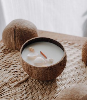 Bougie noix de coco