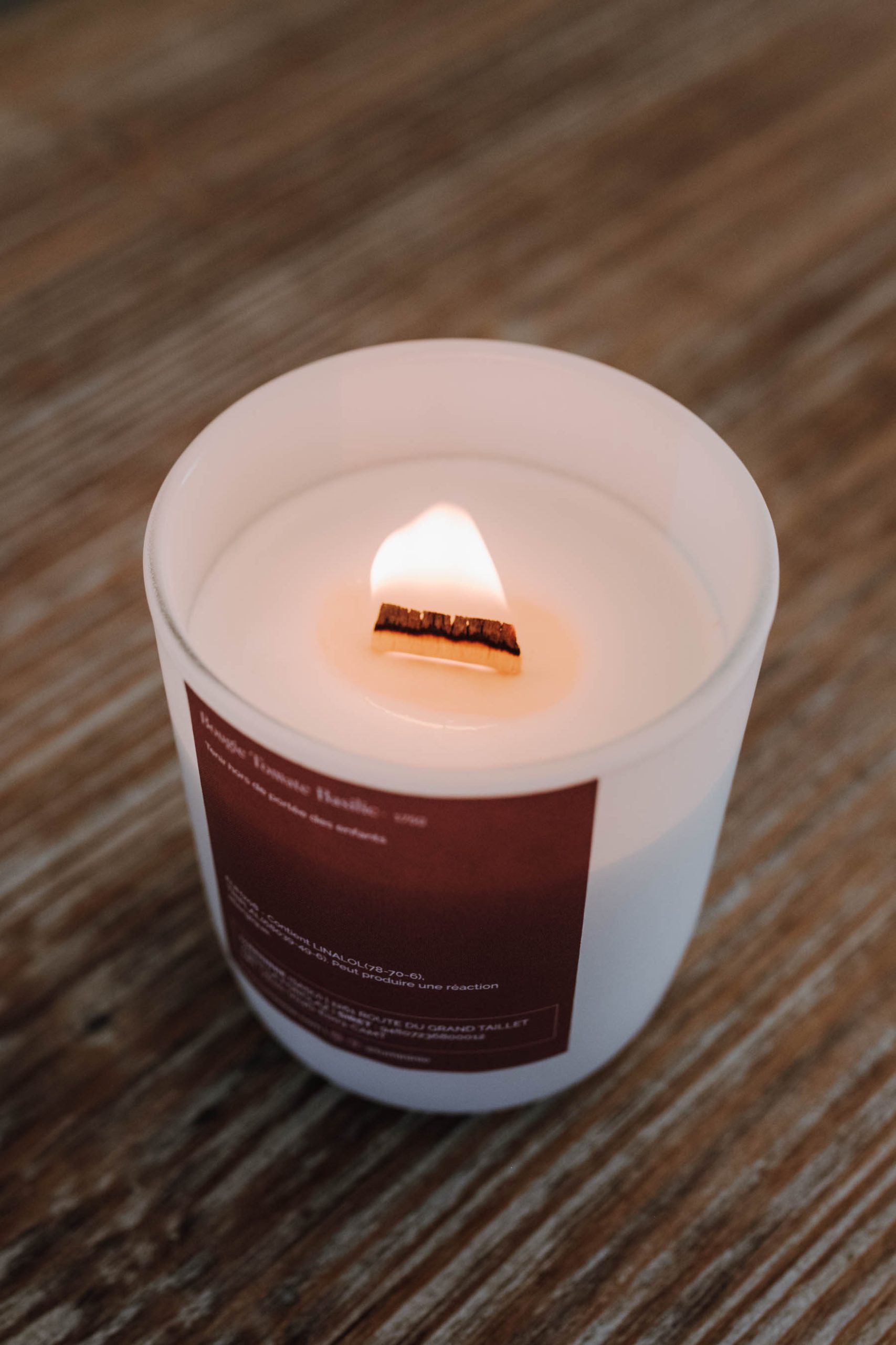 bougie végétale parfumée