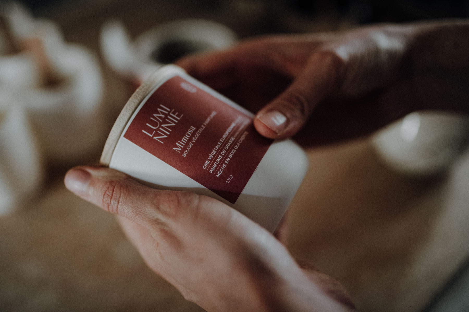 bougie végétale parfumée